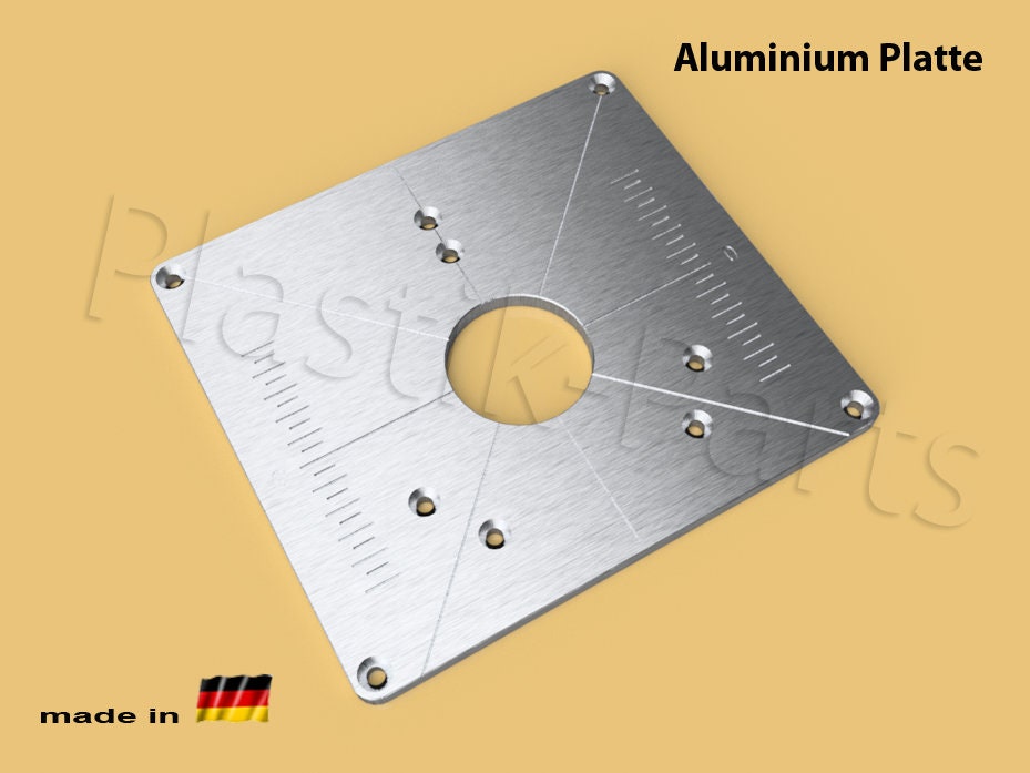 ALU Mounting Plate Insert Plate Milling Table Bosch Pof 1400 ACE