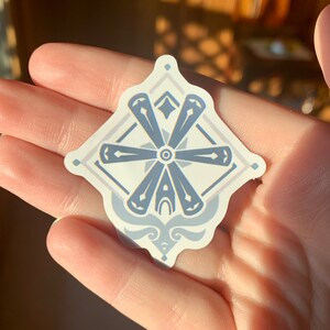 Genshin Impact-Inspired Emblem Stickers