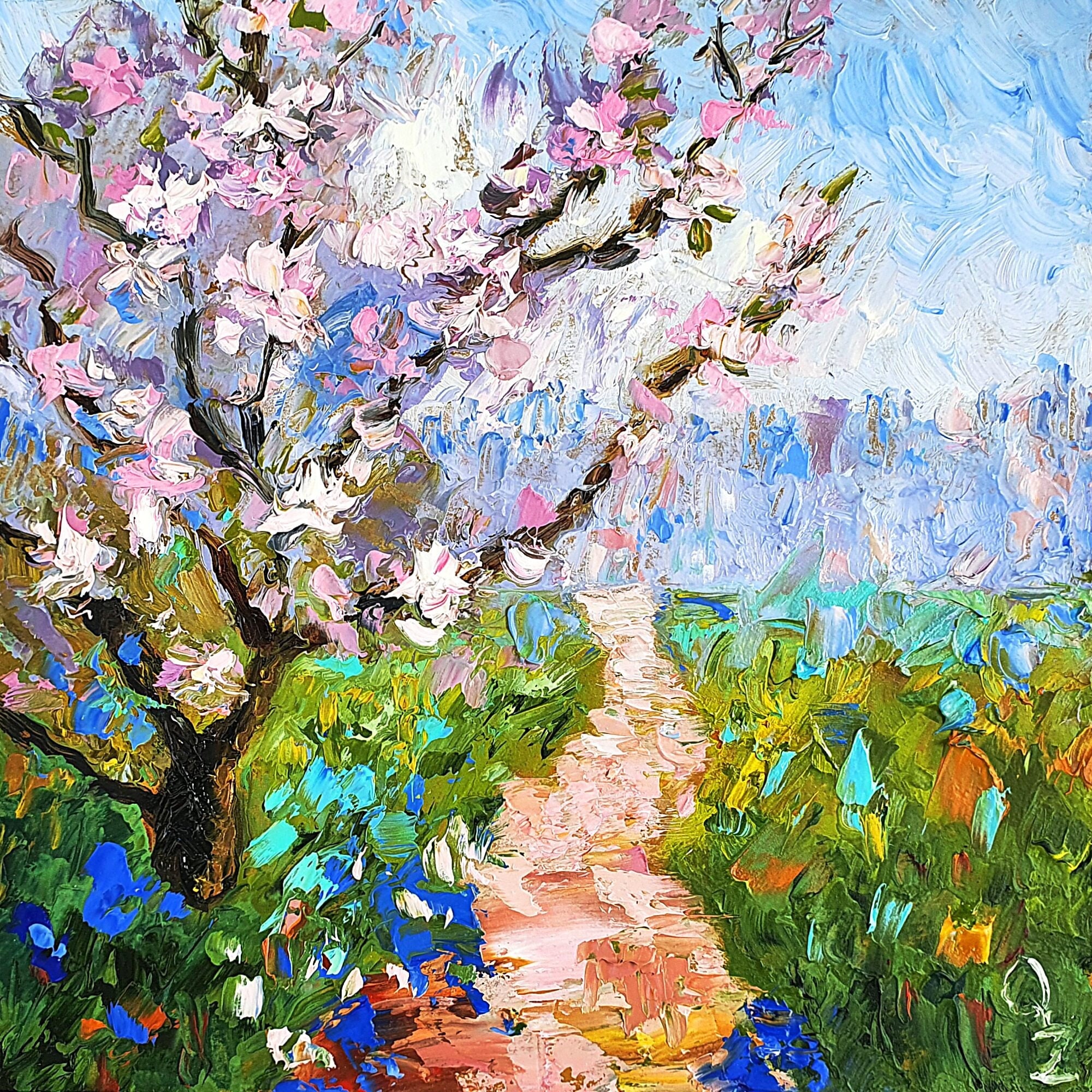 Spring Trees Painting