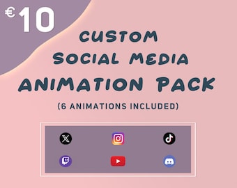 Customizable Social Media Animations | 6 Aesthetic Animations | Green Screen with Sound FX