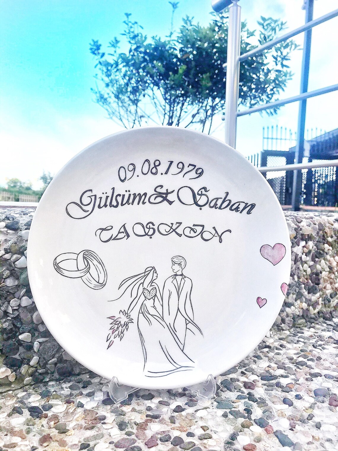 Decorative married plate Etsy