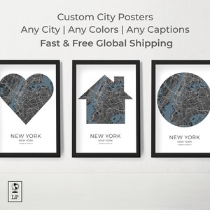 Custom Street Map Prints, Any Location, Colors, Captions - Custom Map, City Print, City Map, Map Print, Map Print, Map Gift