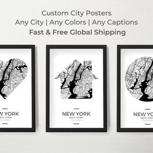 Custom Street Map Prints, Any Location, Colors, Captions - Custom Map, City Print, City Map, Map Print, Map Print, Map Gift