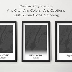 Custom Street Map Prints, Any Location, Colors, Captions - Custom Map, City Print, City Map, Map Print, Map Print, Map Gift
