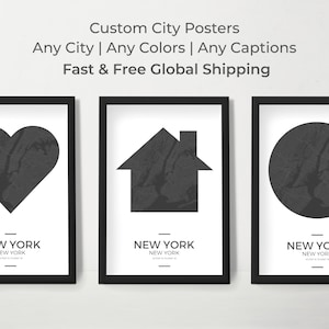 Custom Street Map Prints, Any Location, Colors, Captions - Custom Map, City Print, City Map, Map Print, Map Print, Map Gift