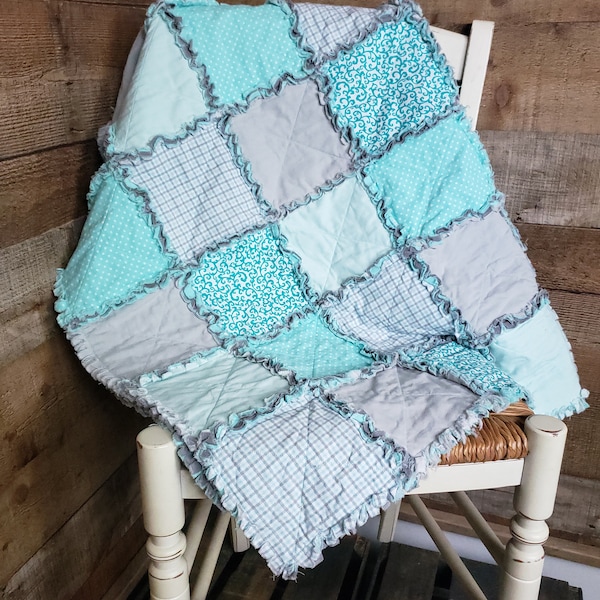 Gray Rag Quilt - Etsy