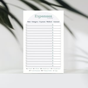 Expense Tracker, Budget Planner, Budget and Spending Tracker, Paycheck Budget, Finance Tracker, Accounting Notepad, Financial Desk Pad