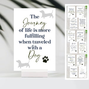 Ensemble de 12 cartes citations chien, ensemble de cartes pour amoureux des chiens, cadeaux pour les amoureux des chiens, cadeau chien pour maman ou chien, dictons drôles et réconfortants sur le thème des chiens