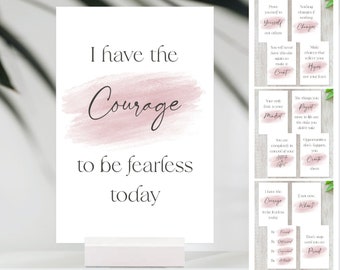 12 Inspirational Quotes Note Cards, Motivational Quote Cards Set, Positive Daily Words of Affirmation Cards, Journaling And Mindfulness Gift