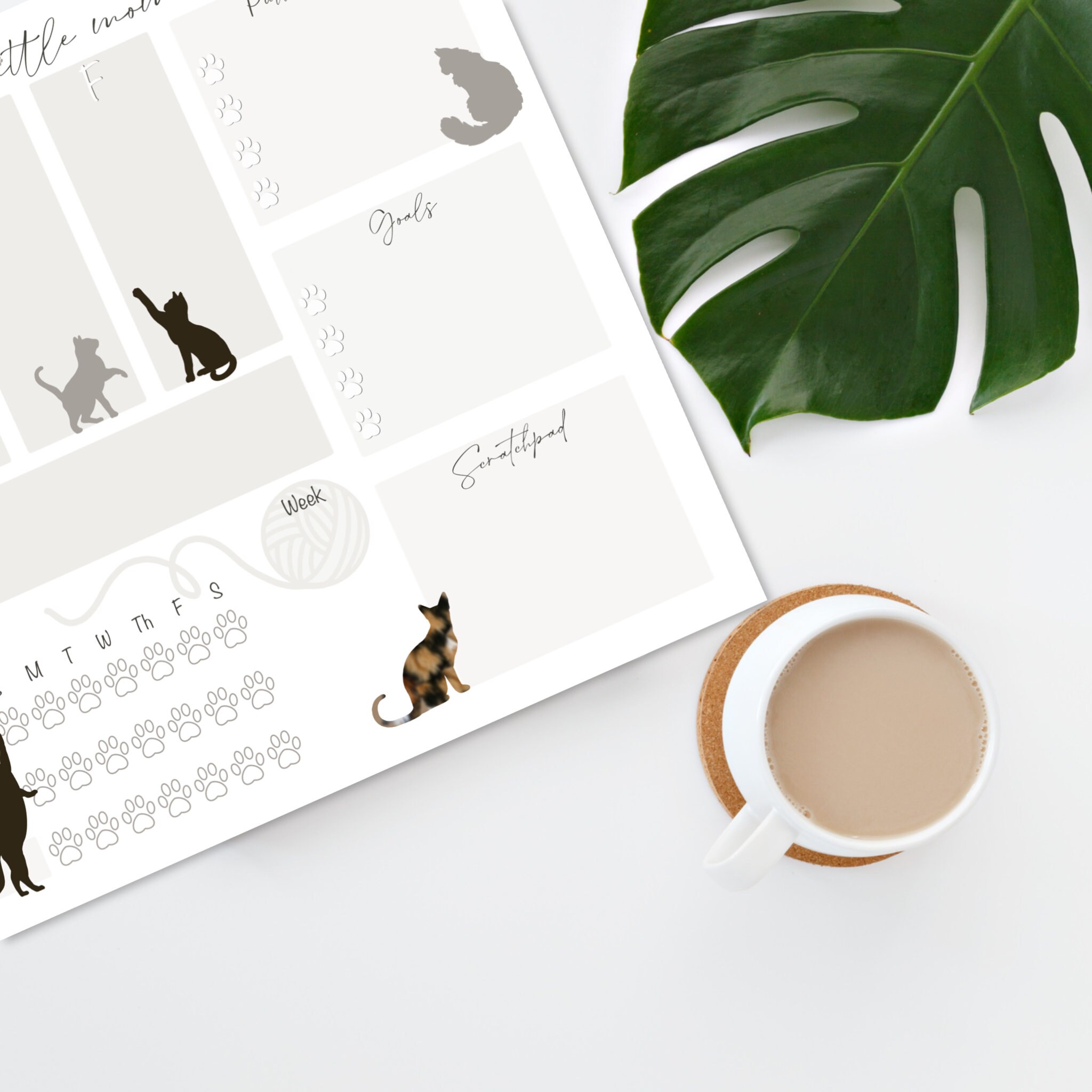 Weekly Planner Pad, to Do List Notepad, Cat Mom Daily Schedule Memo Pad ...