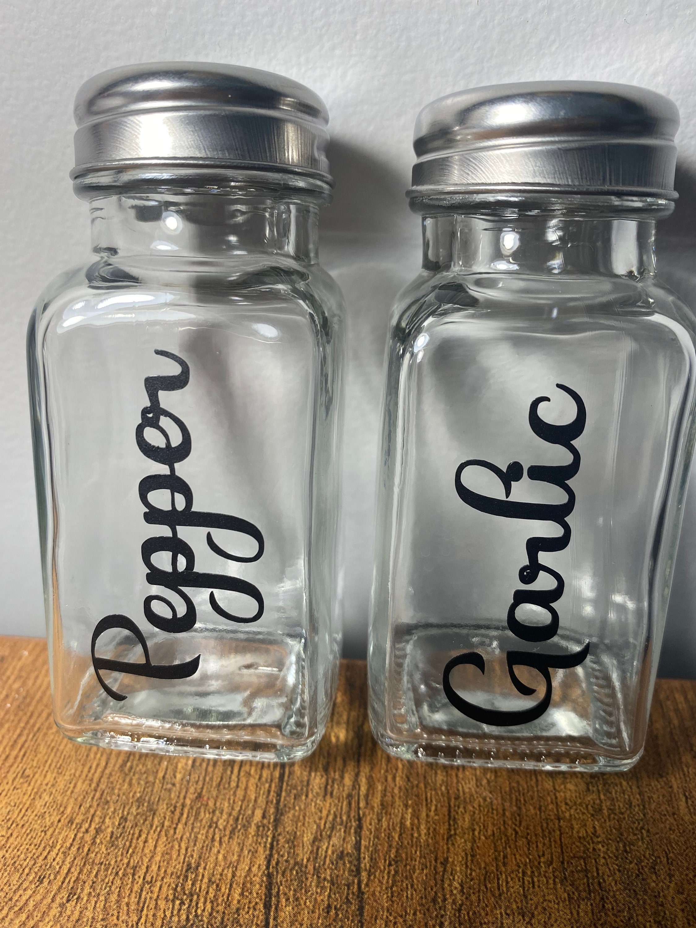 Salt and Pepper shaker set spice jars housewarming gift Etsy