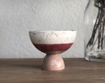Handmade Ceramic Rustic Bowl, Kitchen Decor, Bowl For Dining Table, Handmade Pottary Serving Bowl, Ceramic Footed Bowl, Rustic Home Decor