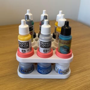 Dropper Bottle Adapter for Citadel Paint Pot Racks – Fits Vallejo, Army Painter & 25mm Bottles