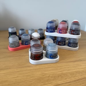 Organizzatore per barattoli di vernice Citadel – Vassoio per vernice in miniatura impilabile