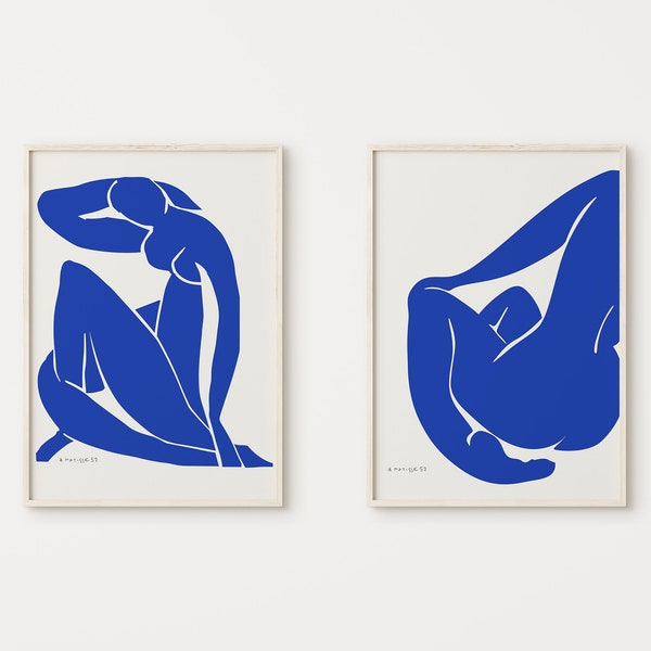 Henri Matisse Set of 2 Art Print, Exhibition Wall Set, Printable Poster, Matisse Print, Gallery Wall Art, Digital Art