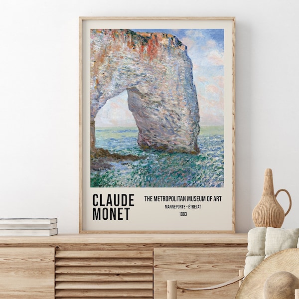 Claude Monet Print, Monet Museum Poster, Exhibition Wall Art, Monet Poster, Printable Poster, Digital Art Print