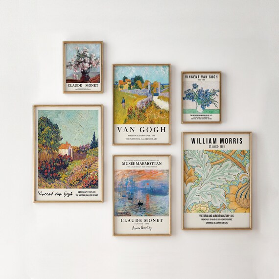 Gallery Wall Set of 6 Prints Aesthetic Room Decor Vintage - Etsy Australia