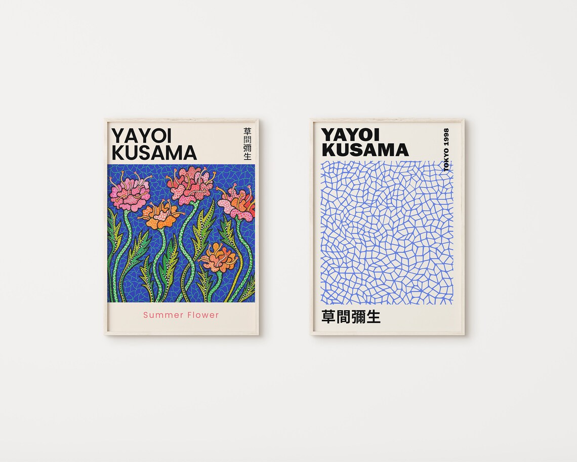 Yayoi Kusama Set of 12 Prints Gallery Wall Set Yayoi Kusama - Etsy