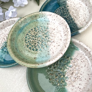 Small Handcrafted Ceramic Grater Dish: Garlic, Ginger, Nutmeg  | Speckled Stoneware Pottery Grater Bowl | Individual Dipping Oil