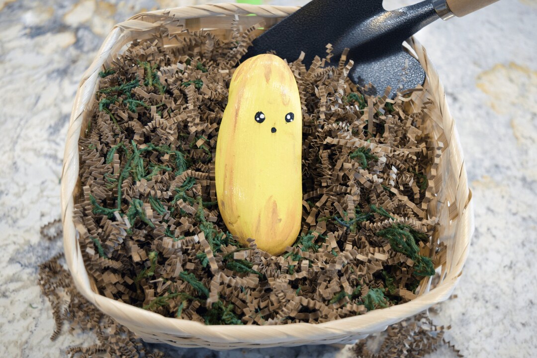 Bobby Banana Hand-painted Garden Rock / Stone / Fruit, Vegetable Rocks ...