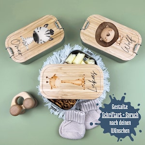 Boîte à lunch bébé personnalisée, boîtes à lunch animaux, boîte à lunch enfants, boîte à lunch bébé, boîte à lunch, boîte à lunch nain de fête, école maternelle garderie