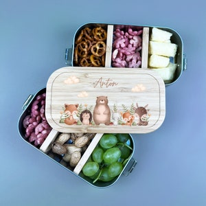 Brotdose Kinder personalisiert, Geschenk zum Schulanfang, Lunchbox Kids, Brotdose Baby, Dino Baby Lunchbox, Feierzwerg Brotdose Dino