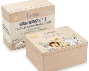 Caja de recuerdos personalizada para bebé, caja de madera con nombre, caja de recuerdos para bebé, regalo personalizado para bebé, caja de almacenamiento para bebé