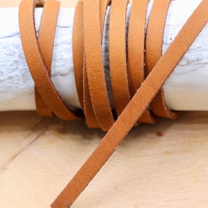 Leather Cord, Genuine Leather Bracelet, High Quality Leather Cord, Flat Leather Cord, Wrapped Bracelet, Gift Women Men Leather Bracelet, DIY