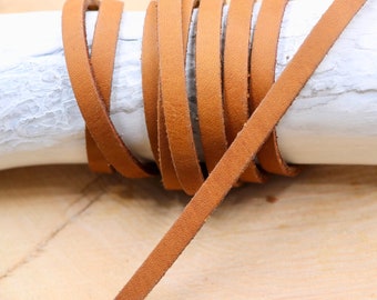 Leather Cord, Genuine Leather Bracelet, High Quality Leather Cord, Flat Leather Cord, Wrapped Bracelet, Gift Women Men Leather Bracelet, DIY