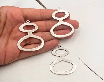 Antik Silber Unendlichkeit Link Charms: Geometrische Schmuckzubehör