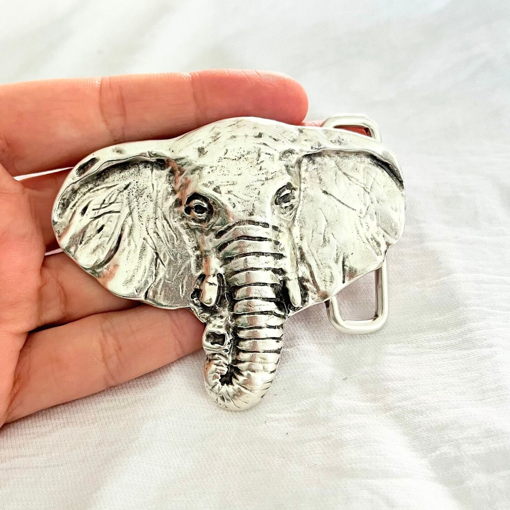Silver Elephant Belt - Etsy