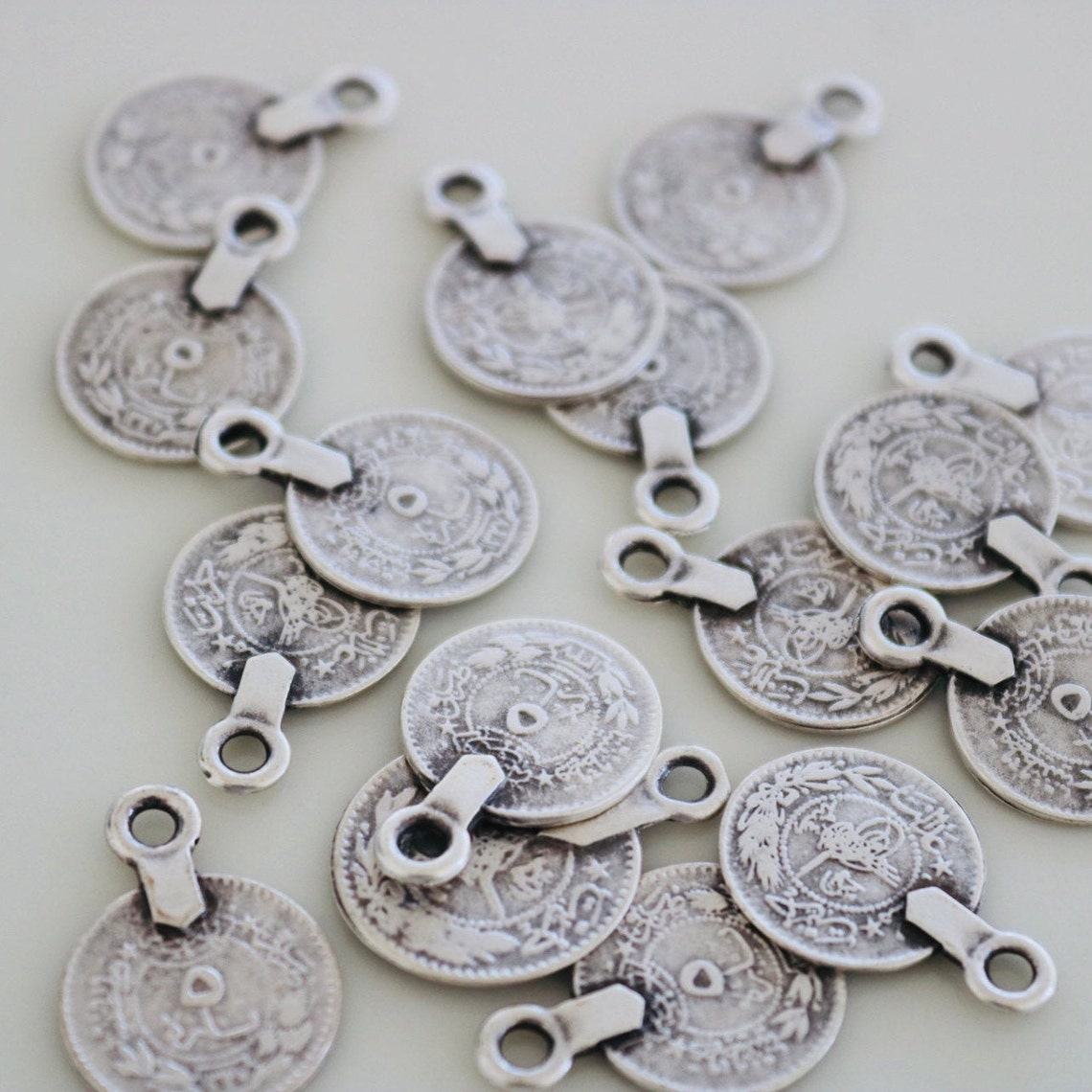 10 runde osmanische Anhänger plattiert mit echtem Sterling | Etsy