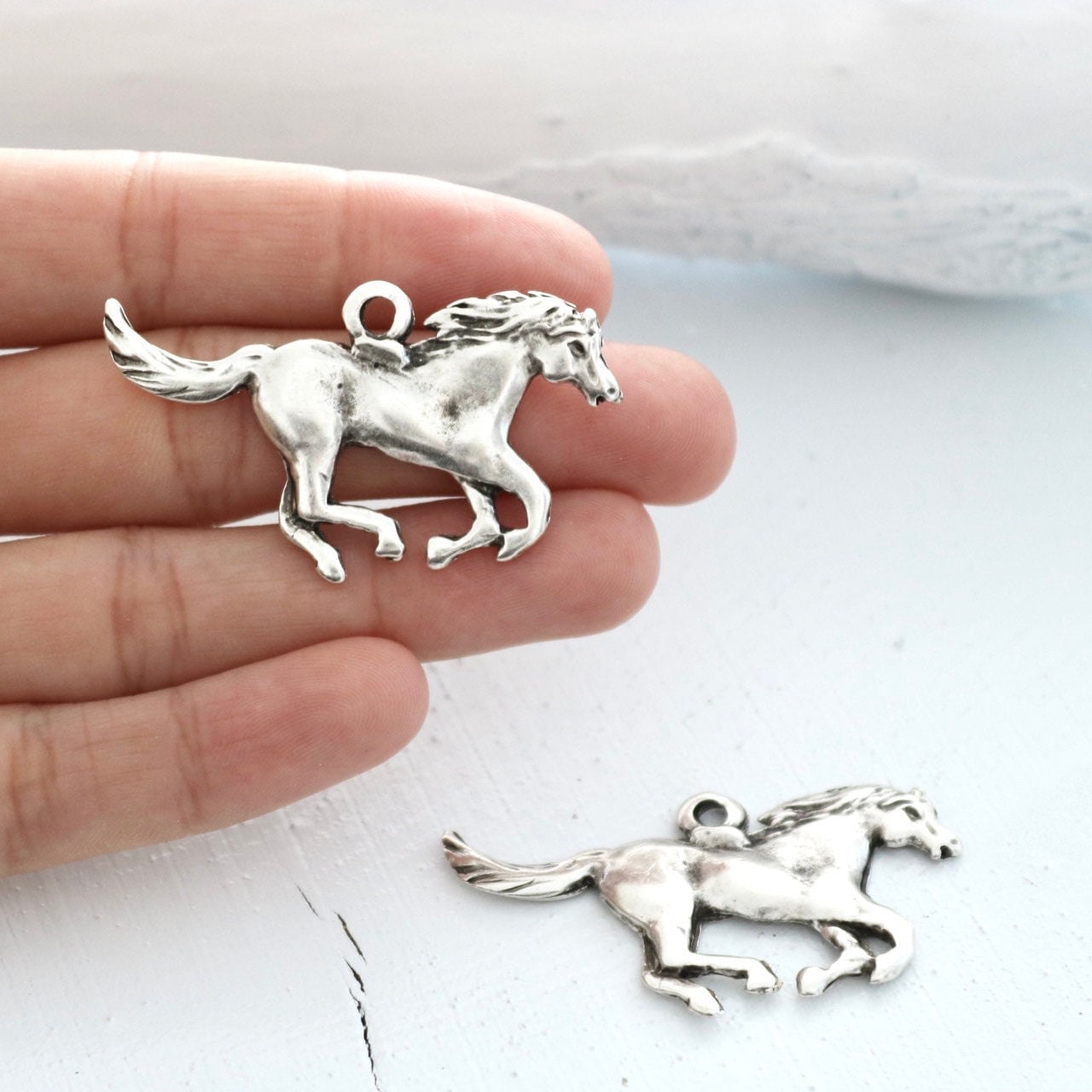 20 Piezas De Dijes De Unicornio, Caballo Y Poni, Dijes De