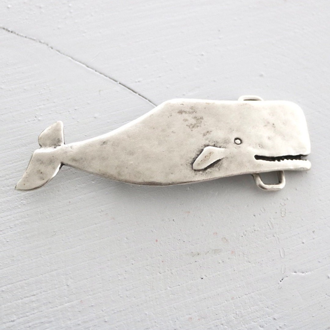 Laughing Whale Belt Buckle, Classic Whale, Fish Belt Buckles, Nautical