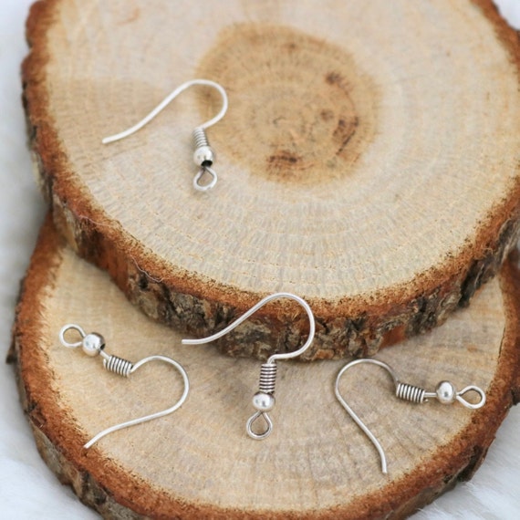 Fishhook Earring Hooks, Silver Ear Hooks Earrings Clasps, Earring Component  Findings, Large Earrings Findings, Jewelry Making Supply, 20 Pcs 