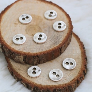 13mm Round Silver Button, Button Spacer Beads, Zamak Bracelet Buttons, Silver Tone Button, 2 Hole Button Charm, Button Bead Supplies, 20 Pcs