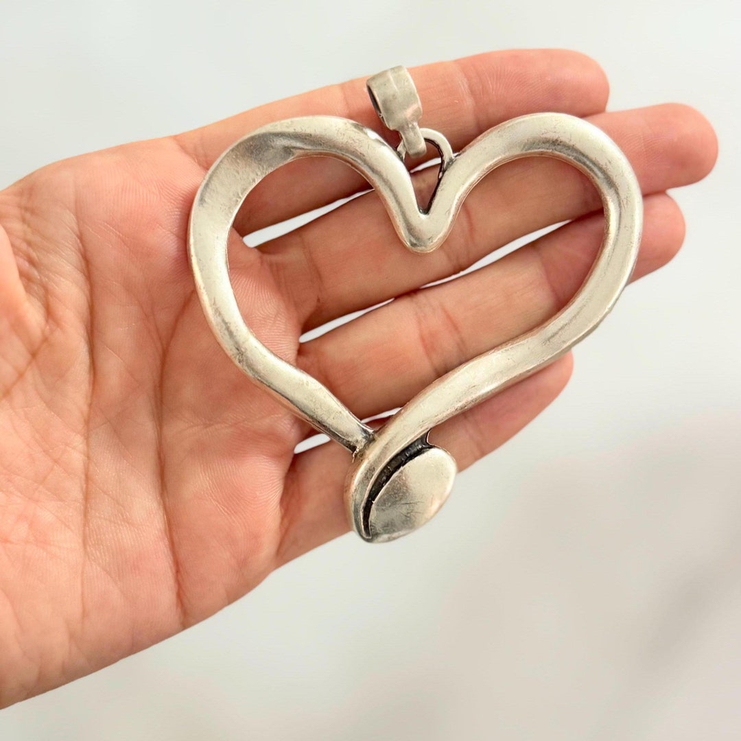 Jumbo Heart Charm Necklace