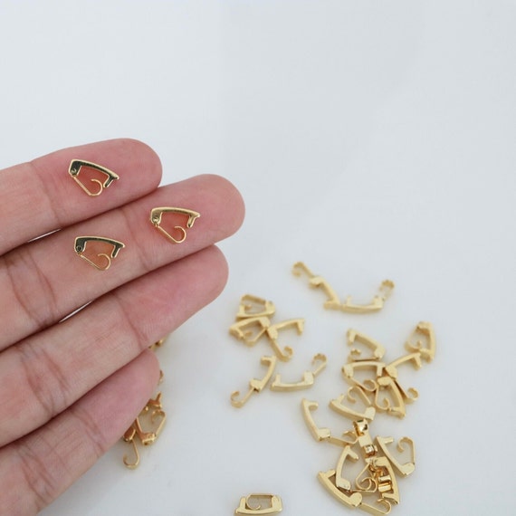 10 Clasp Fold Over Clasp Snap Lock Clasp Bracelet Clasps Shiny Gold Plated Clasps for Bracelet ZU1230 Go Etsy