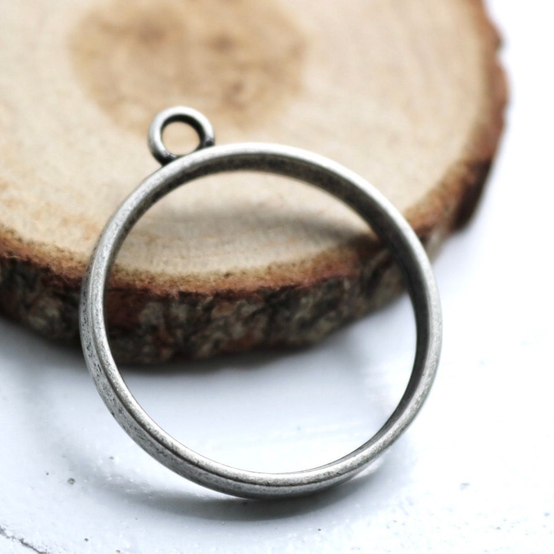 5 Open Back Bezel Pendants, Hollow Frame, Resin Jewelry, Open Bezel