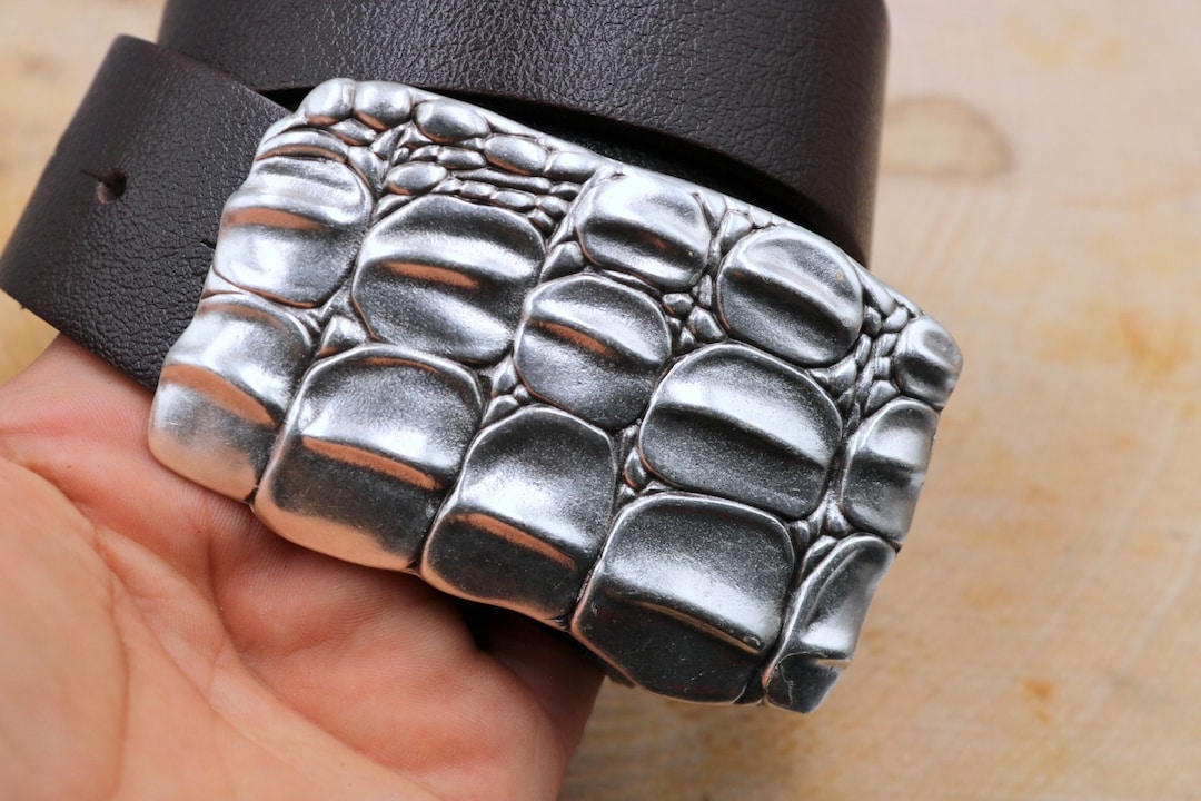 ssstein / シュタイン】LEATHER BELT(RECTANGLE BUCKLES