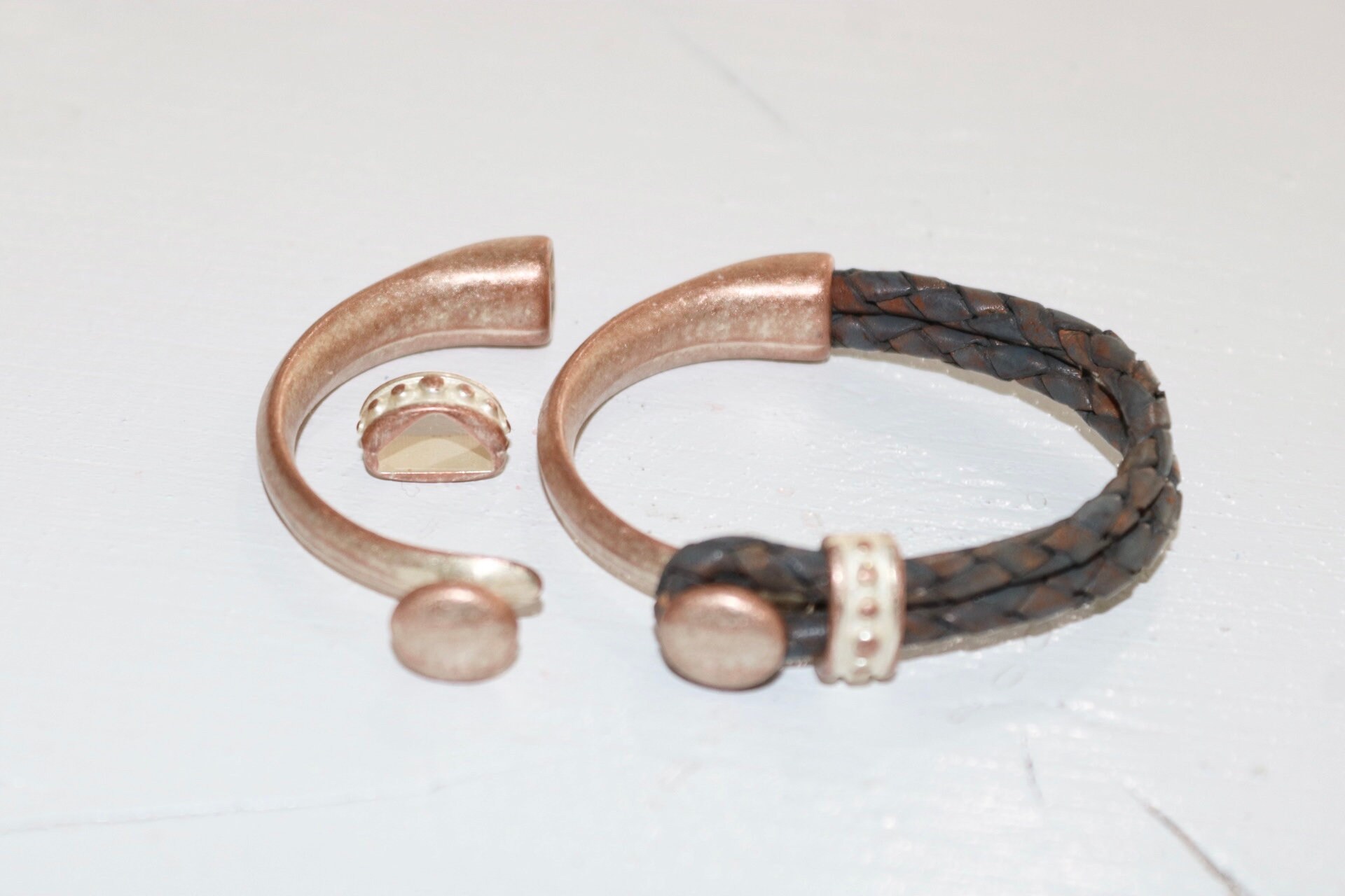 アクセサリー Button Works Necklace & Bracelet Perlmutt Half Cuff Button Bracelet, Jewelry Making, Perlmutt