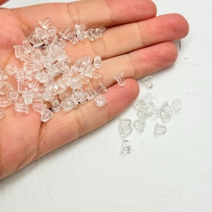 Clear Silicone Earring Backs: Secure Stud Earring Stoppers (3/6mm)