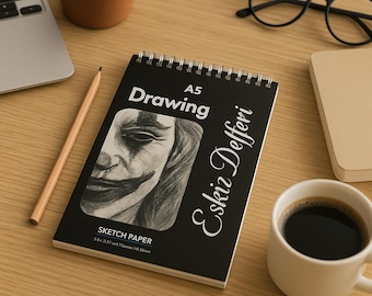 Sketch Pad, Drawing Book, Sketch book 50 Sheets Medium 14.8 x 21 cm