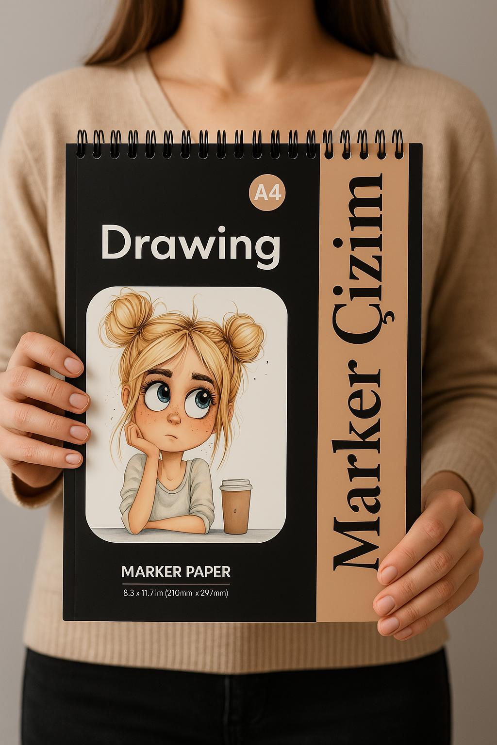 Alcohol Marker Sketchbook A4 - 185gsm Bleed Resistant Paper
