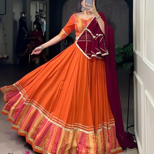Trending Lehenga choli For Navratri Festival2025,Designer lehenga,Women Dandiya Choli Set