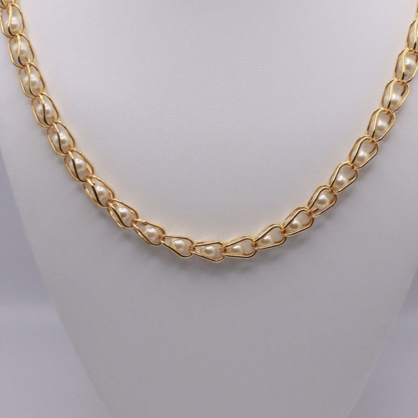 Napier Long Faux Pearl Necklace 30 Inch