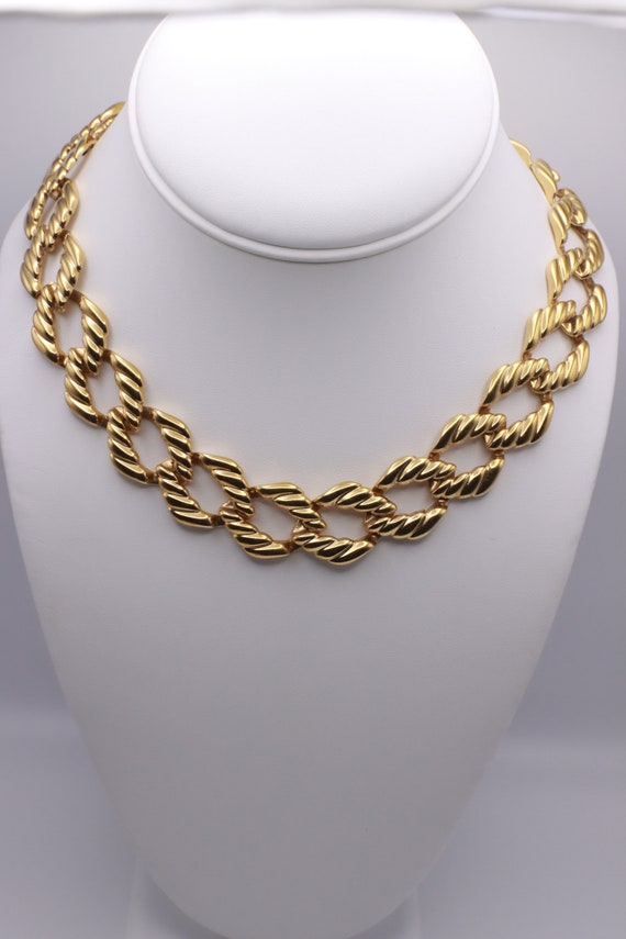 Napier Jewelry Gold Tone Chain Chunky Link Napier… - image 1