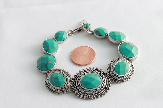 Amazon.com: Lucky Brand Silver-Tone and Faux Turquoise Hoop Earrings:  Clothing, Shoes & Jewelry