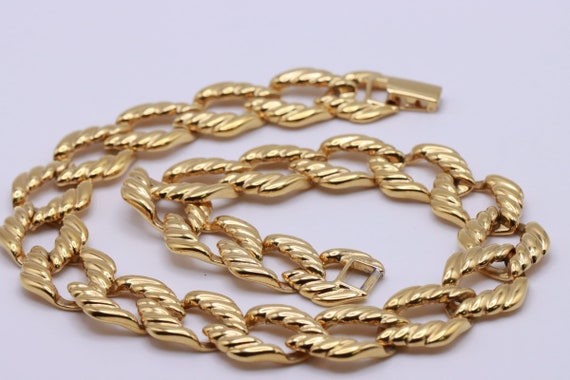 Napier Jewelry Gold Tone Chain Chunky Link Napier… - image 9