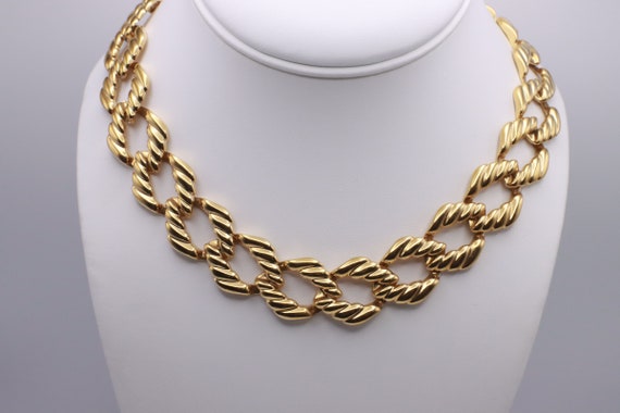 Napier Jewelry Gold Tone Chain Chunky Link Napier… - image 2